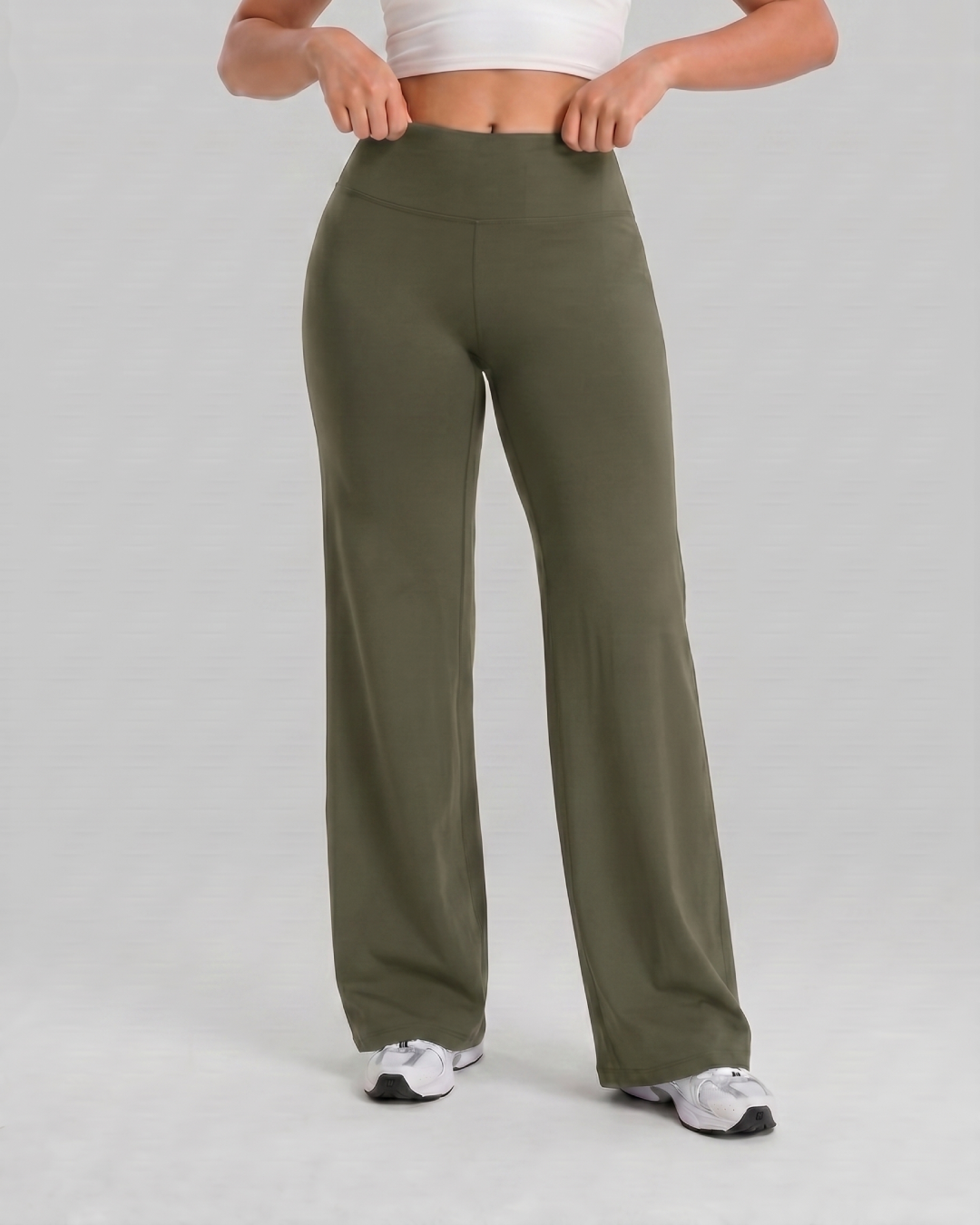 Olive Flare Leggings