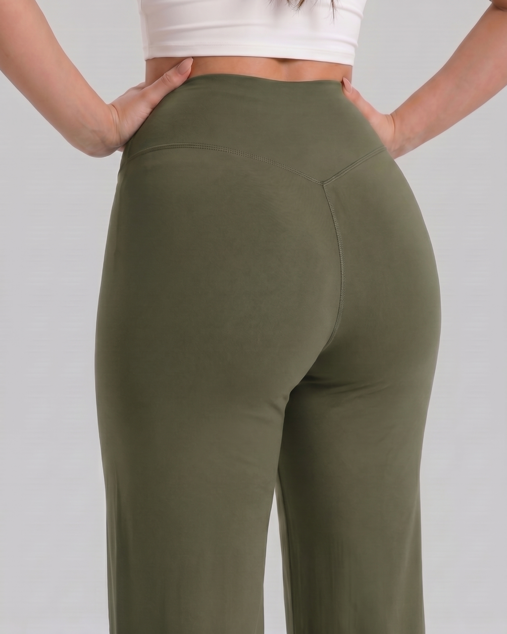 Olive Flare Leggings